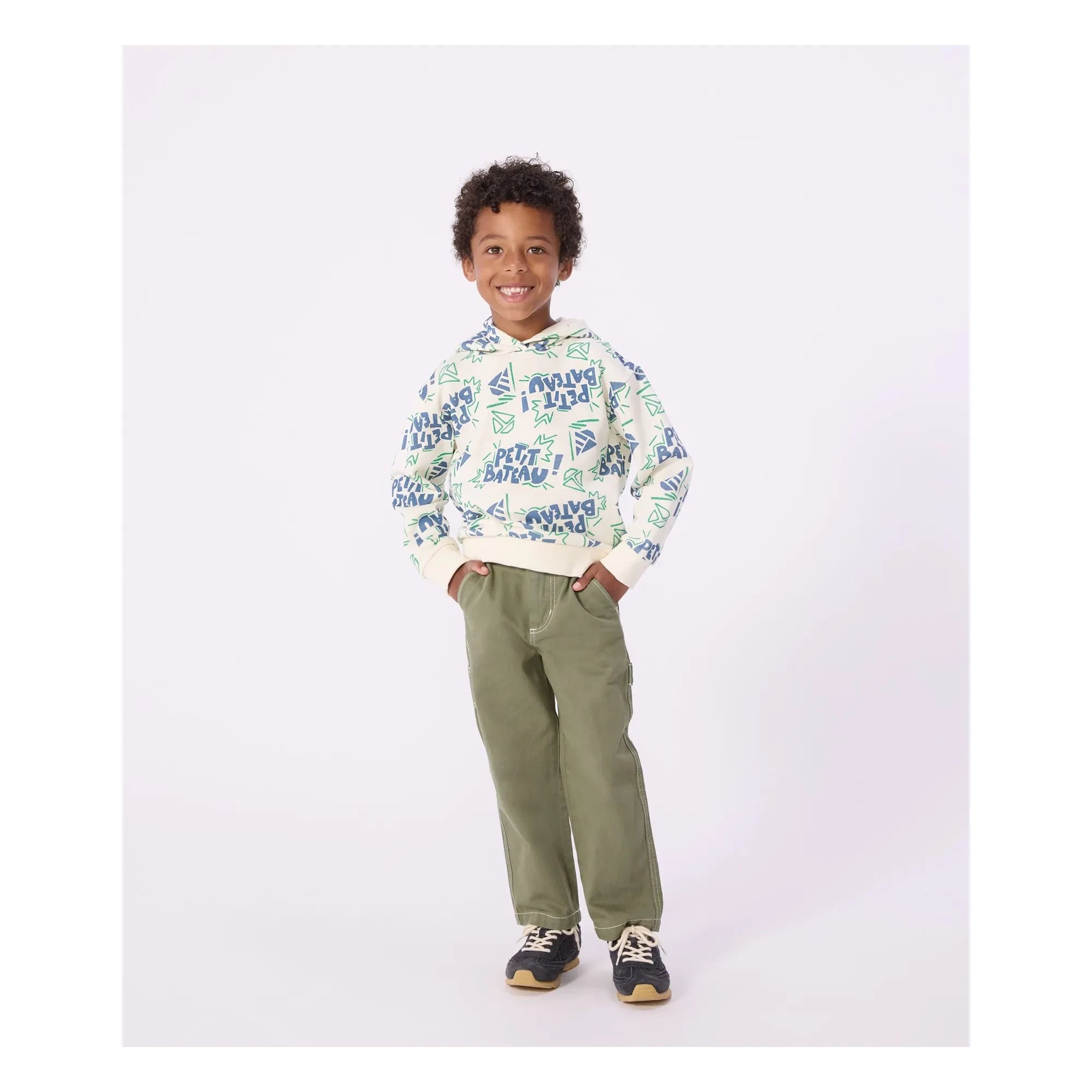 Petit Bateau - Sudadera con capucha Petit Bateau | Crudo