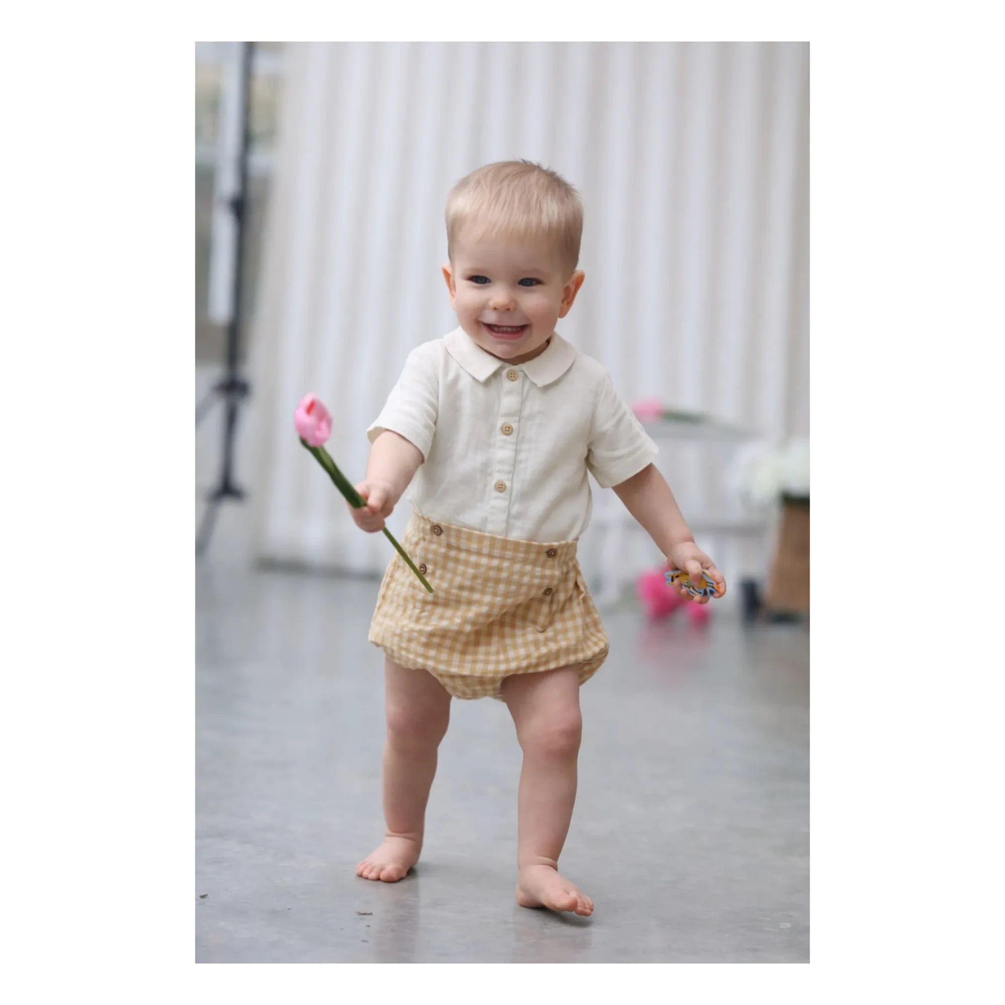 Lililotte - Camisa de Gasa de Algodón Orgánico Maxime | Crudo
