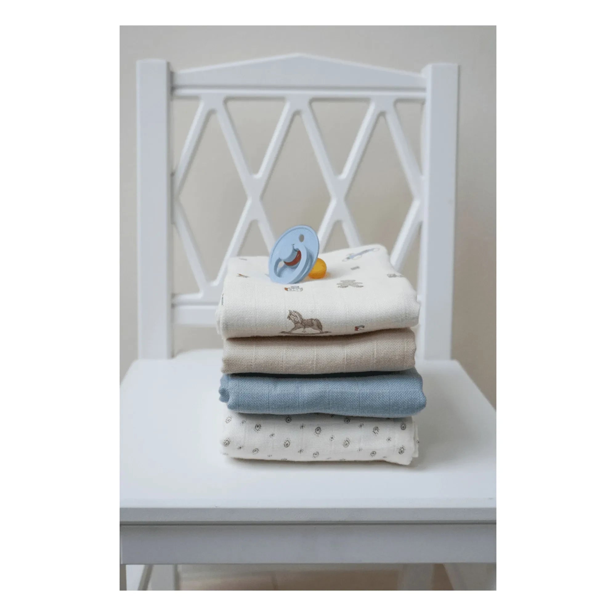 Cam Cam - Pañales de tela Vintage Toys - Set de 3 | Beige