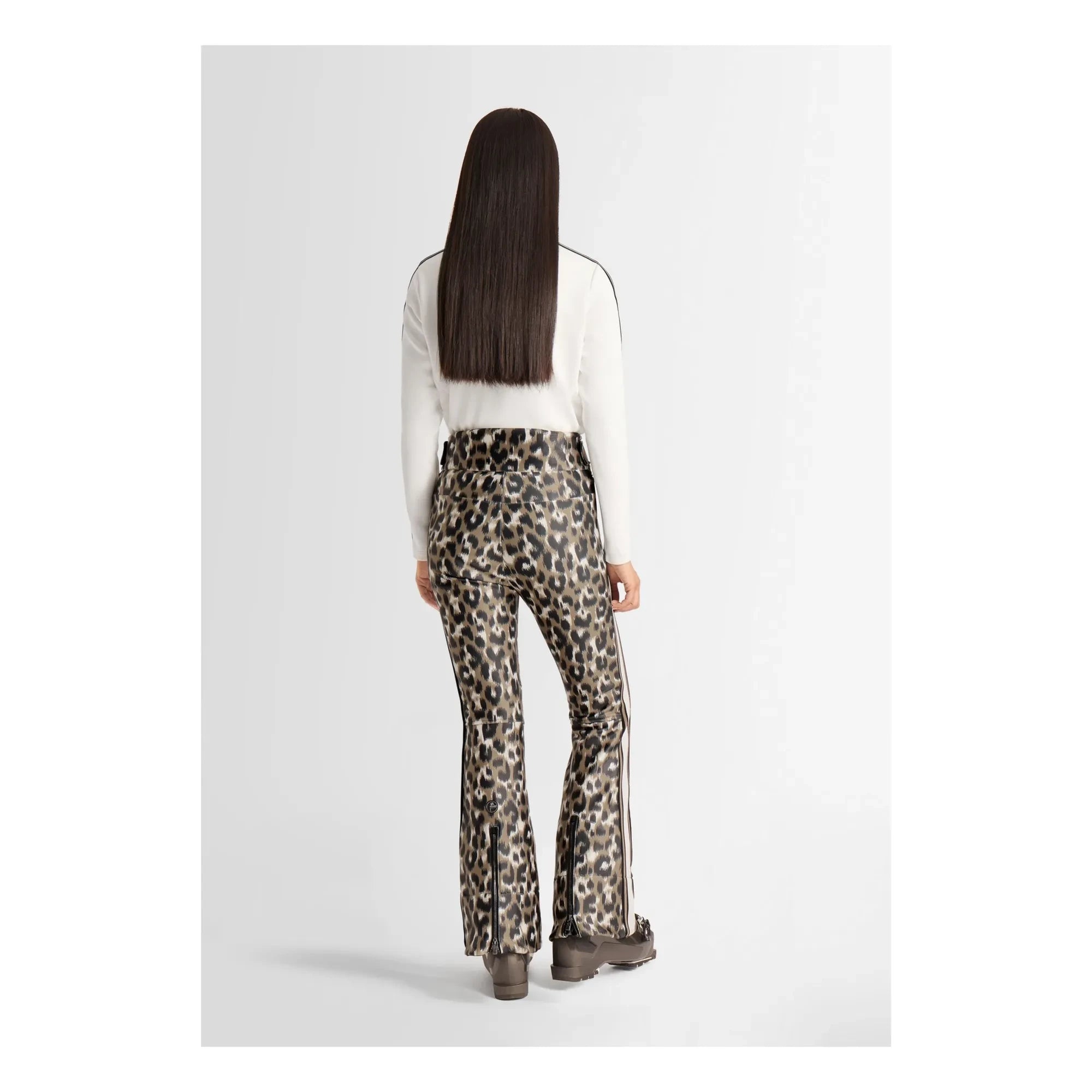 Fusalp - Pantalones de esquí Elancia Leopar Spindle | Marrón claro