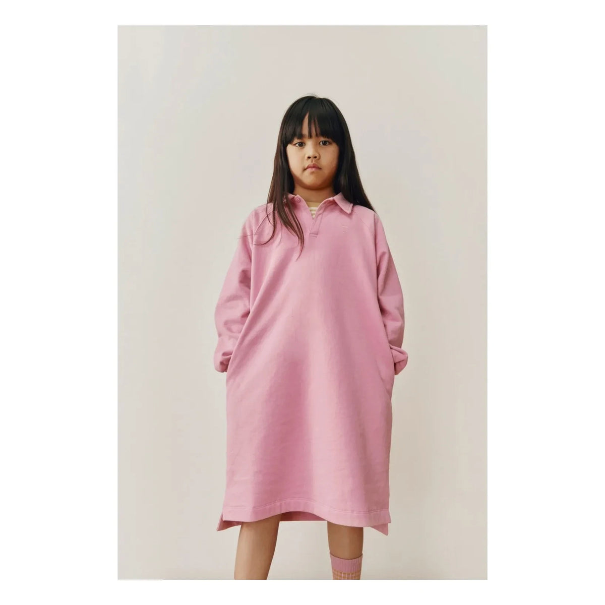 Gray Label - Vestido de polo de algodón orgánico | Rosa