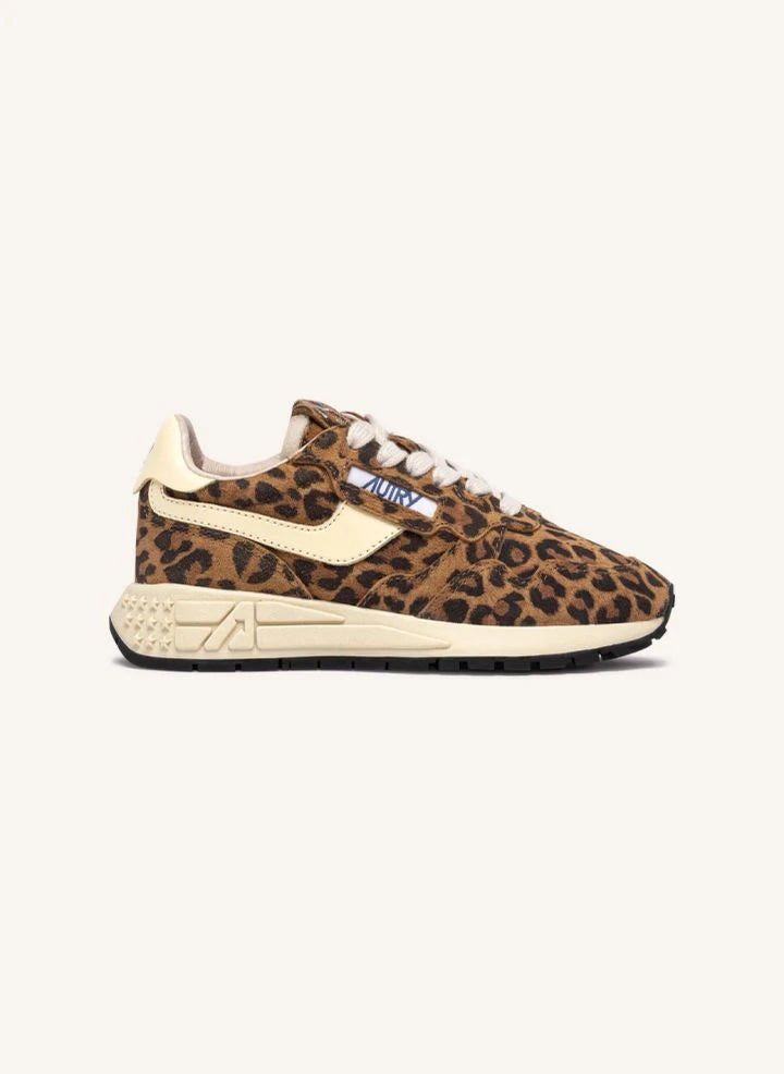 Autry - Zapatillas Deportivas de Ante Bajo Reelwikid | Leopardo