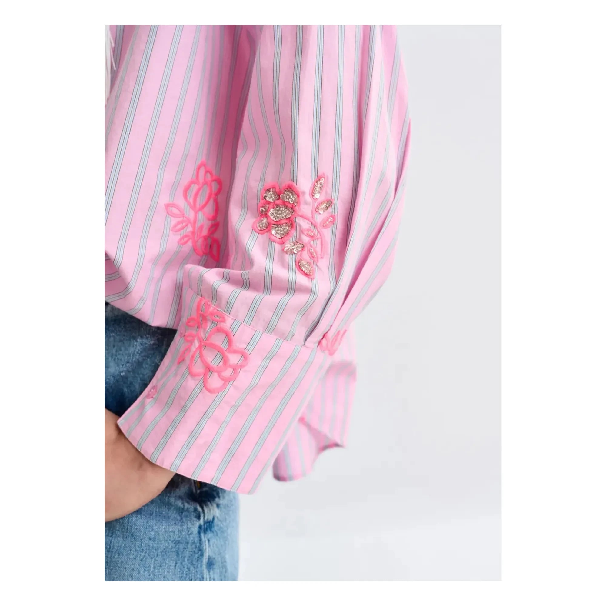Essentiel Antwerp - Camisa bordada Jalinki | Rosa