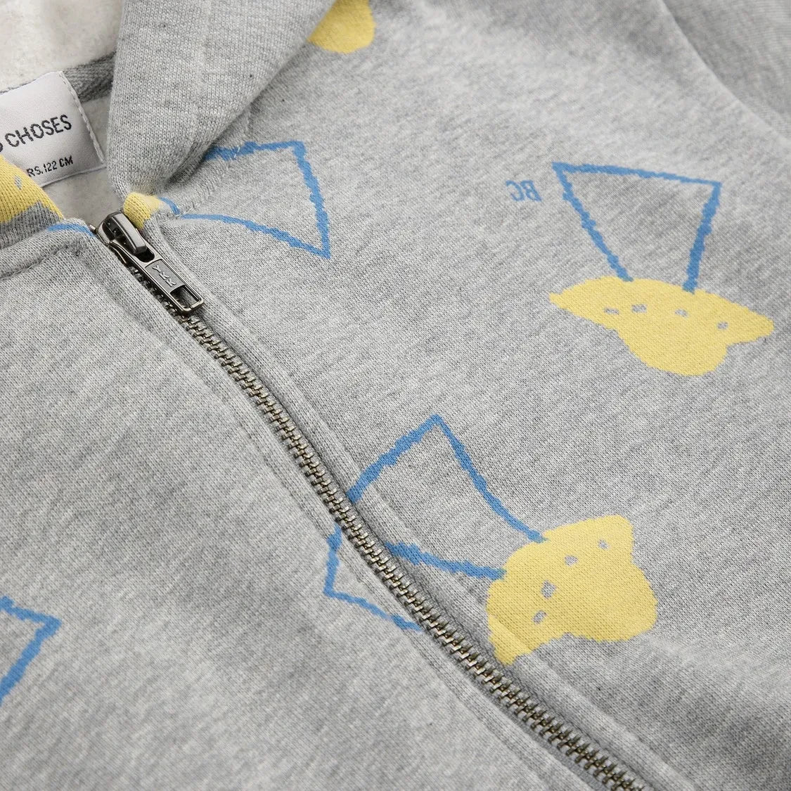 Bobo Choses - Sudadera con Capucha Saucer de Algodón Orgánico | Gris Jaspeado
