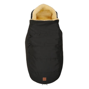 Kaiser - Saco de piel de oveja prémium para pies | Negro