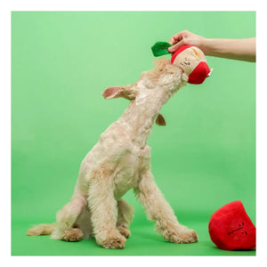 The Furry Folks - Juguete rascador con forma de manzana | Rojo