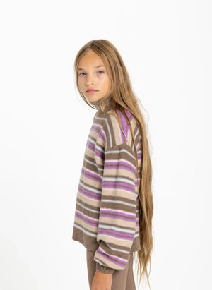 Smallable Kid - Suéter de Lana Rayado Shelly | Rosa