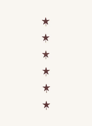 Muskhane - "Estrellas fugaces" Guirnalda de fieltro | Mahogany