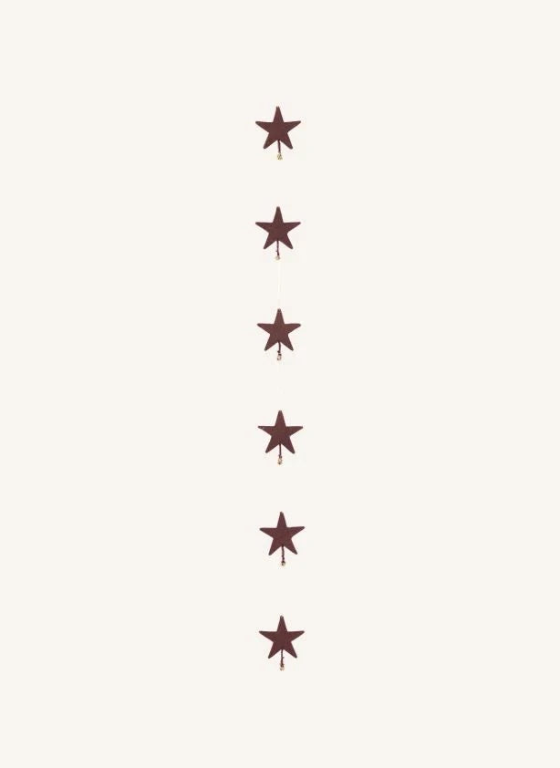 Muskhane - "Estrellas fugaces" Guirnalda de fieltro | Mahogany