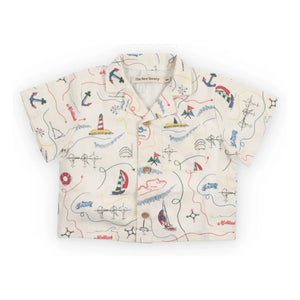 the new society - Clove Bateaux Camisa de bebé de algodón BCI | Crudo