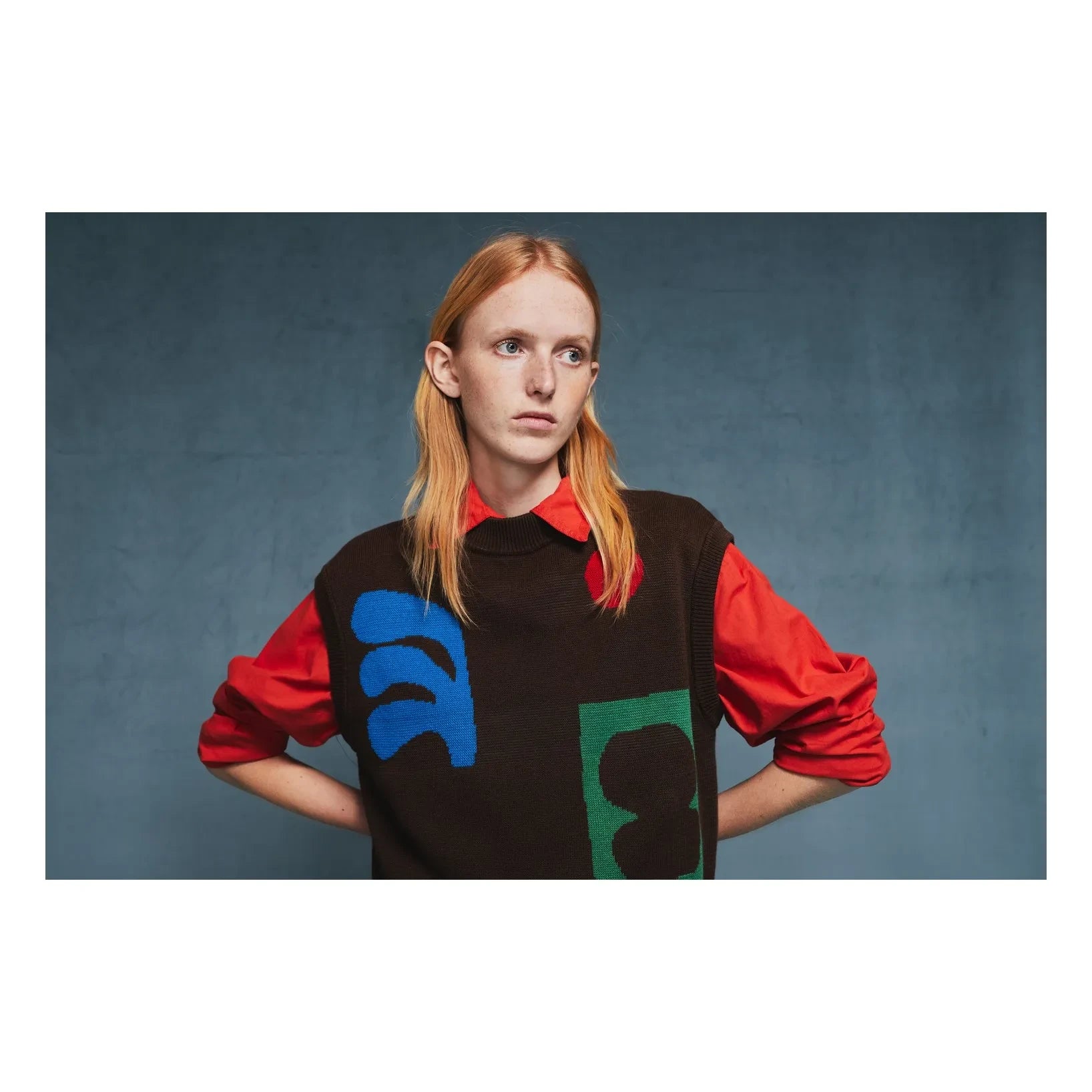 Bobo Choses - Jersey de jacquard de algodón orgánico | Marrón oscuro