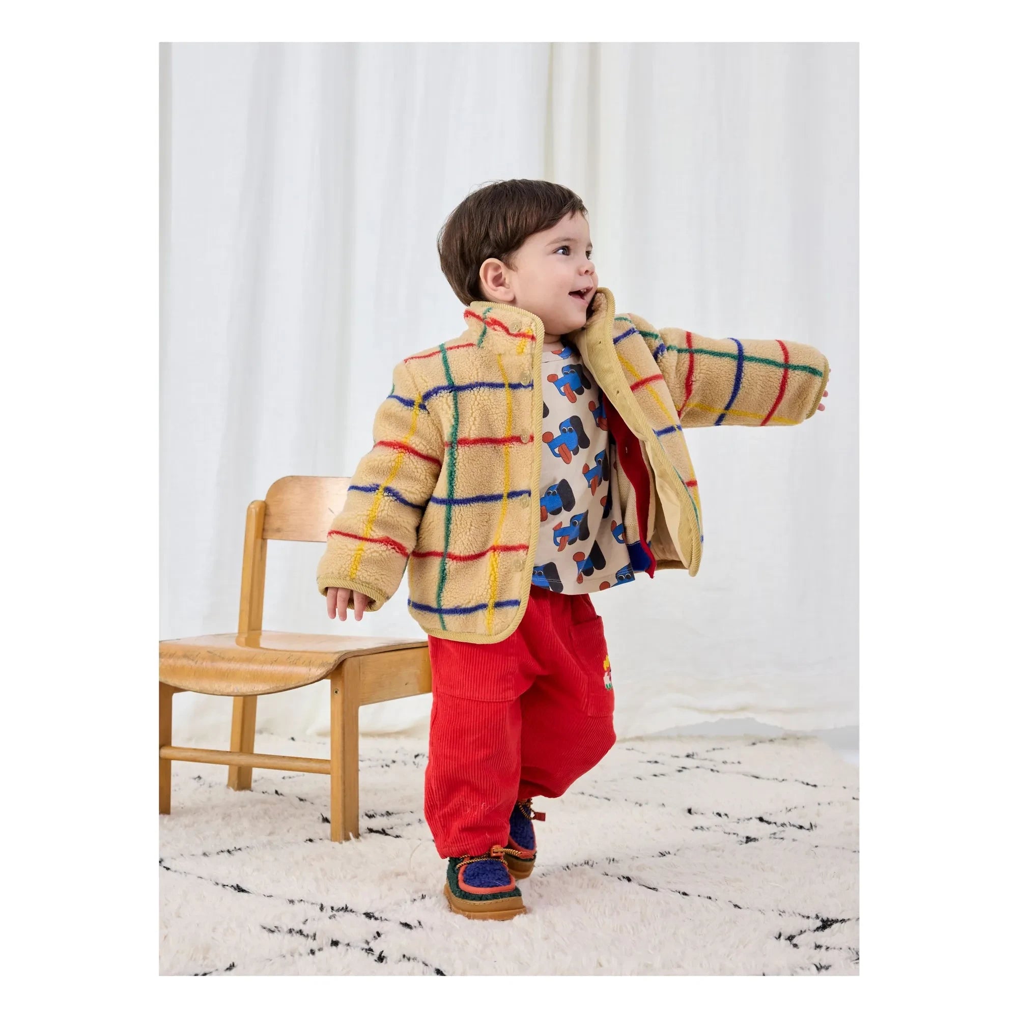 Bobo Choses - Chaqueta Sherpa de Fibra Reciclada para Bebé | Beige