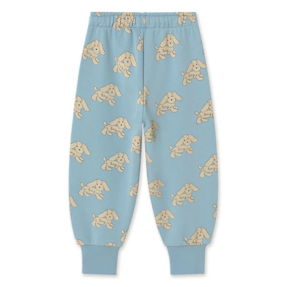 Tinycottons - Pantalón deportivo de algodón orgánico para perros | Azul claro