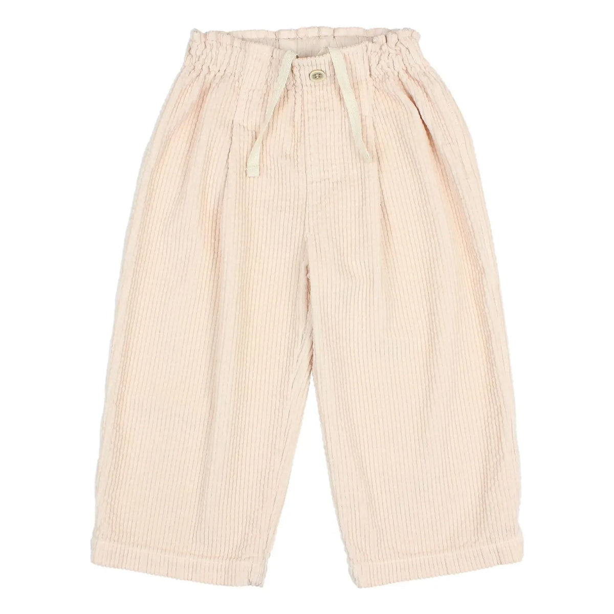 Búho - Pantalón de Terciopelo a Cuadros Vichy | Rosa Pálido