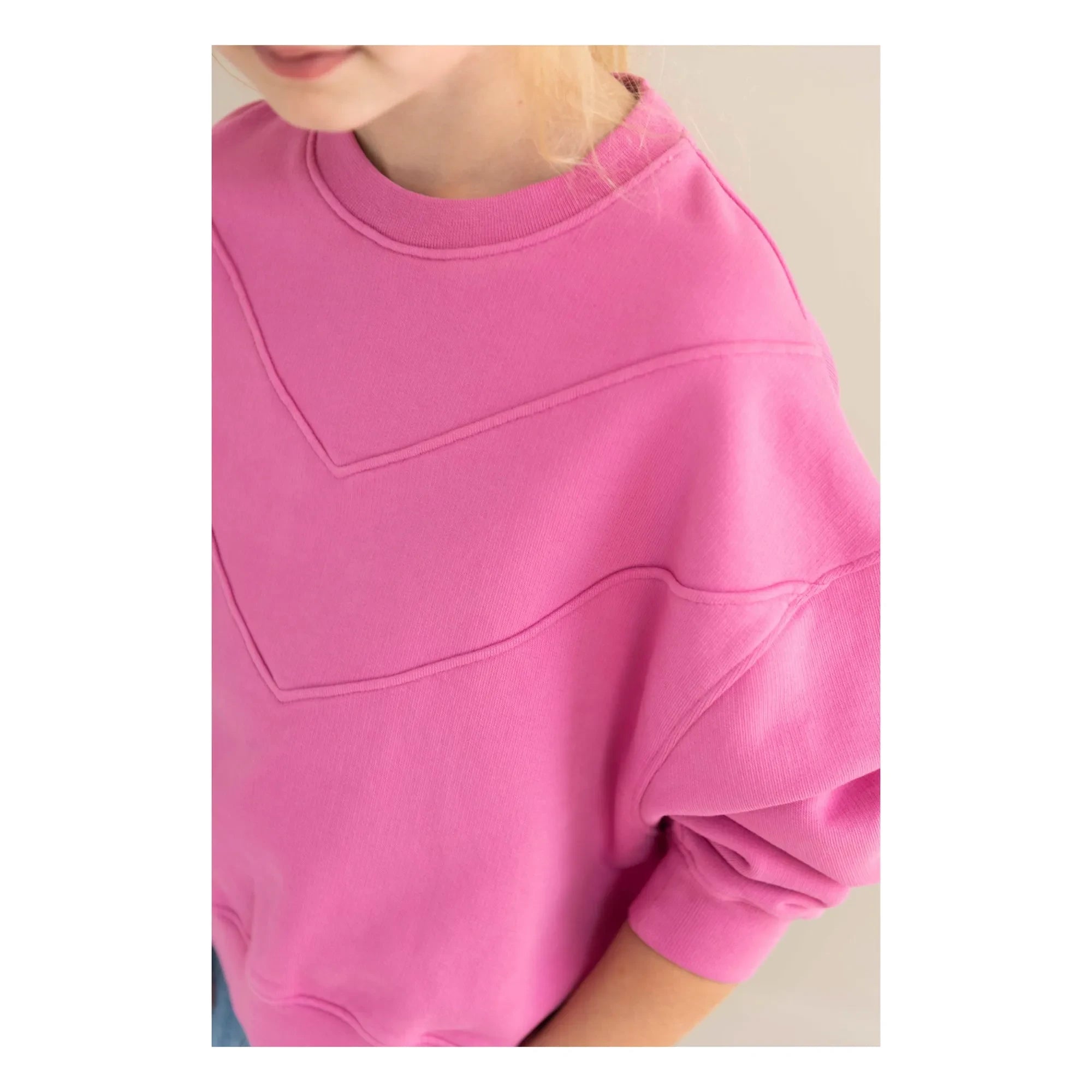 Jenest - Sudadera de algodón orgánico Tammie | Fucsia