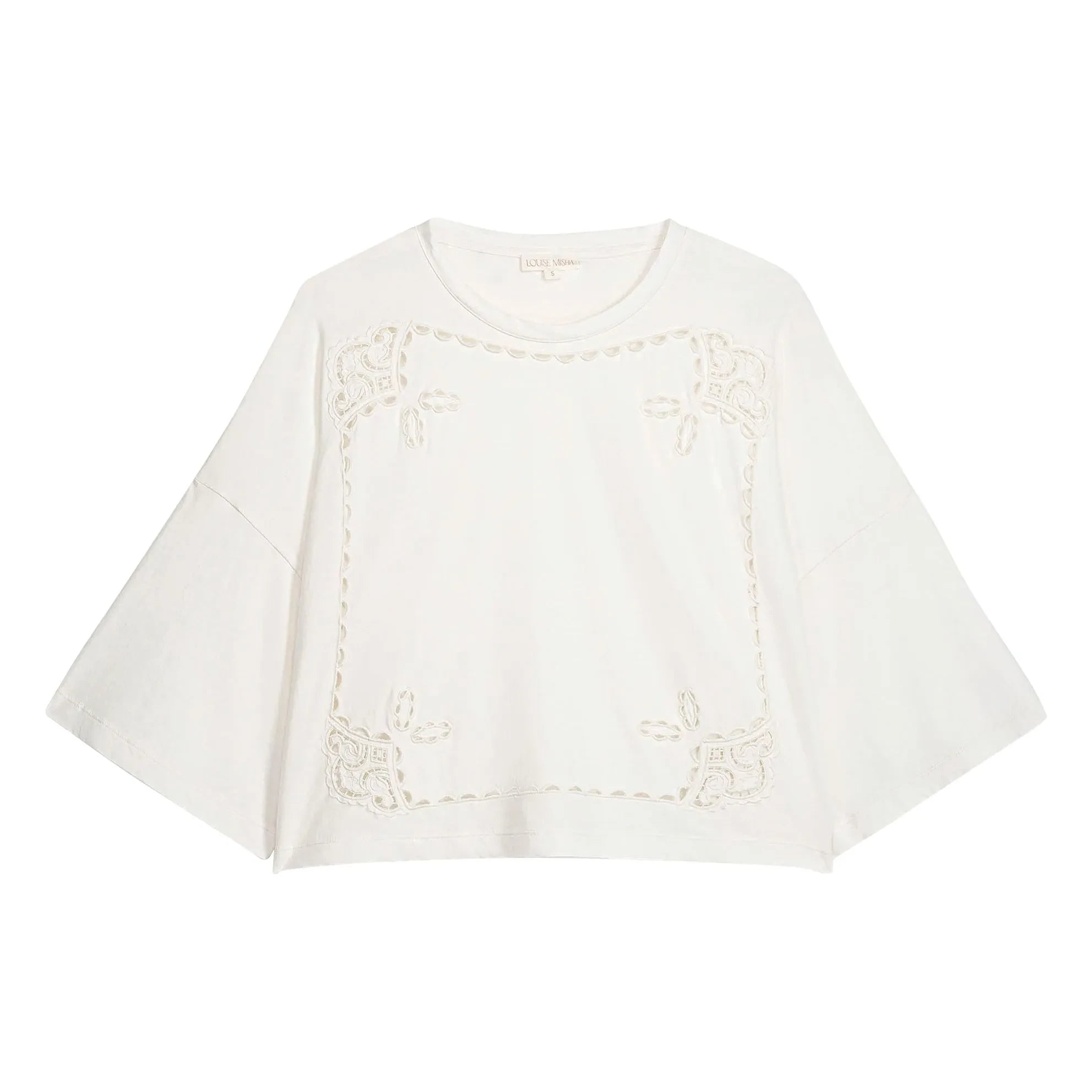 Louise Misha - Blusa de algodón orgánico Neolar | Crudo