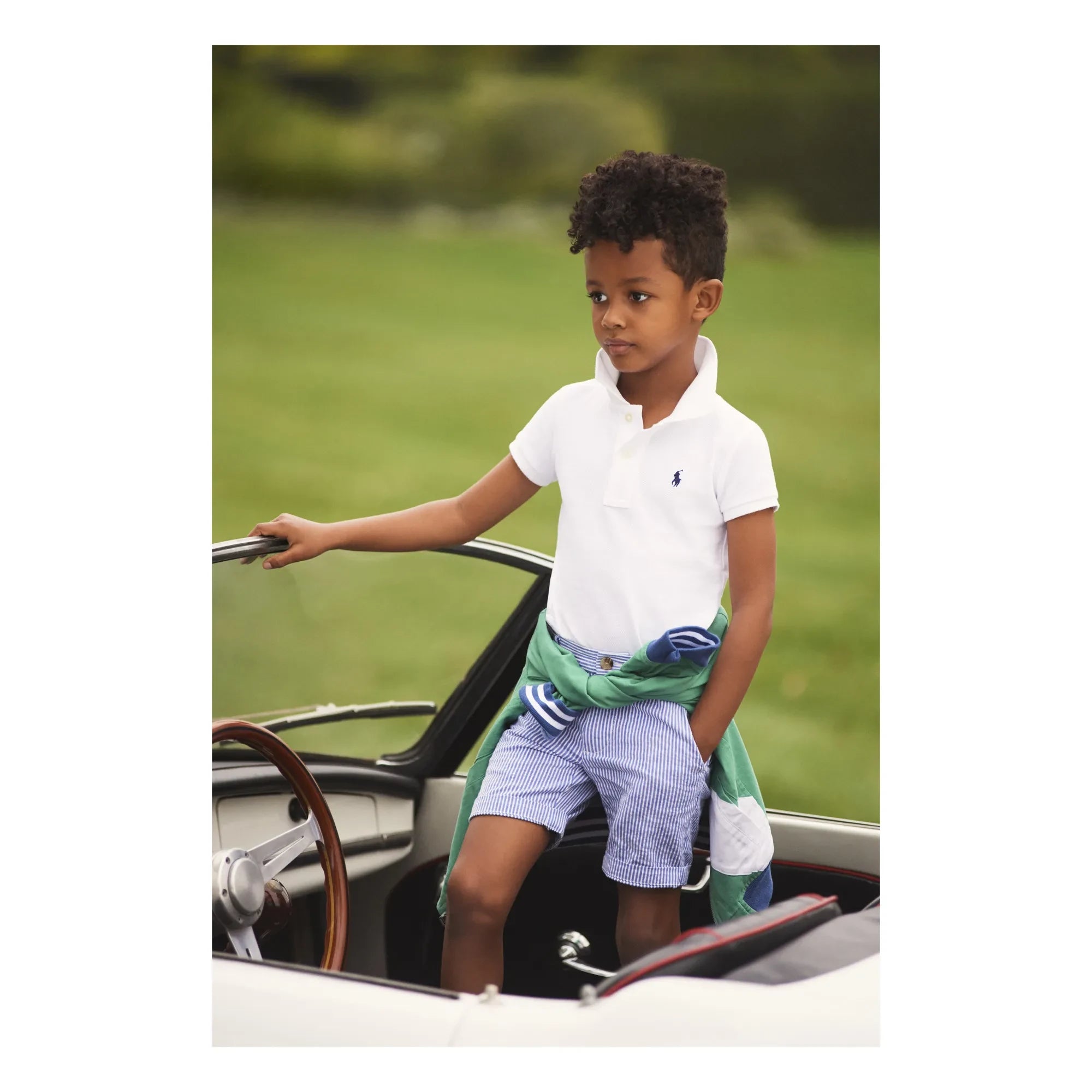 Ralph Lauren - Polo Clásico de Malla | Blanco