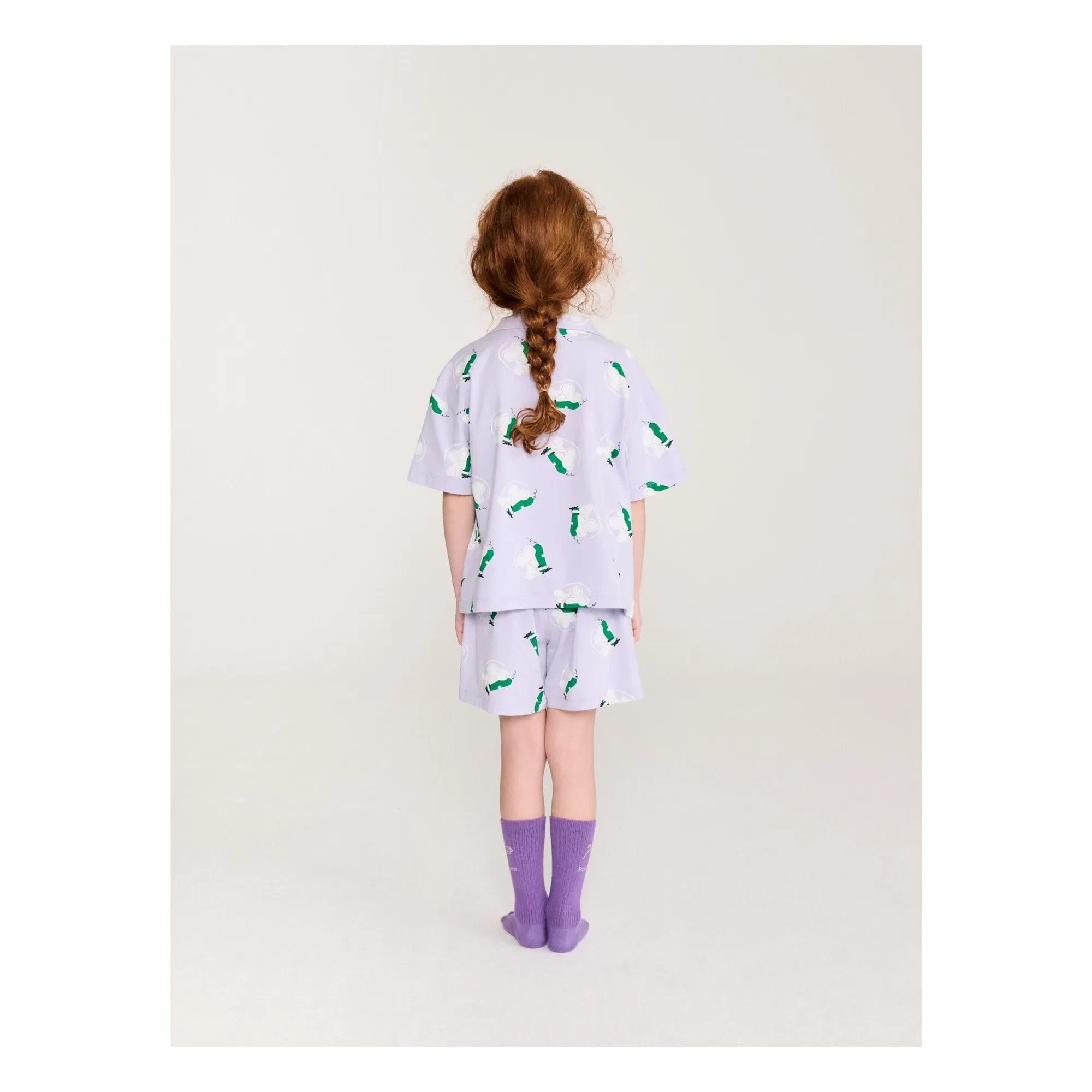 Bobo Choses - Conjunto de camiseta y pantalón corto de ratones de algodón orgánico | Morado