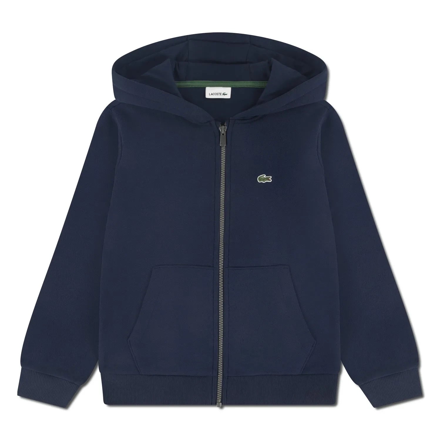 Lacoste - Logolu Fermuarlı Kapüşonlu Sweatshirt | Lacivert