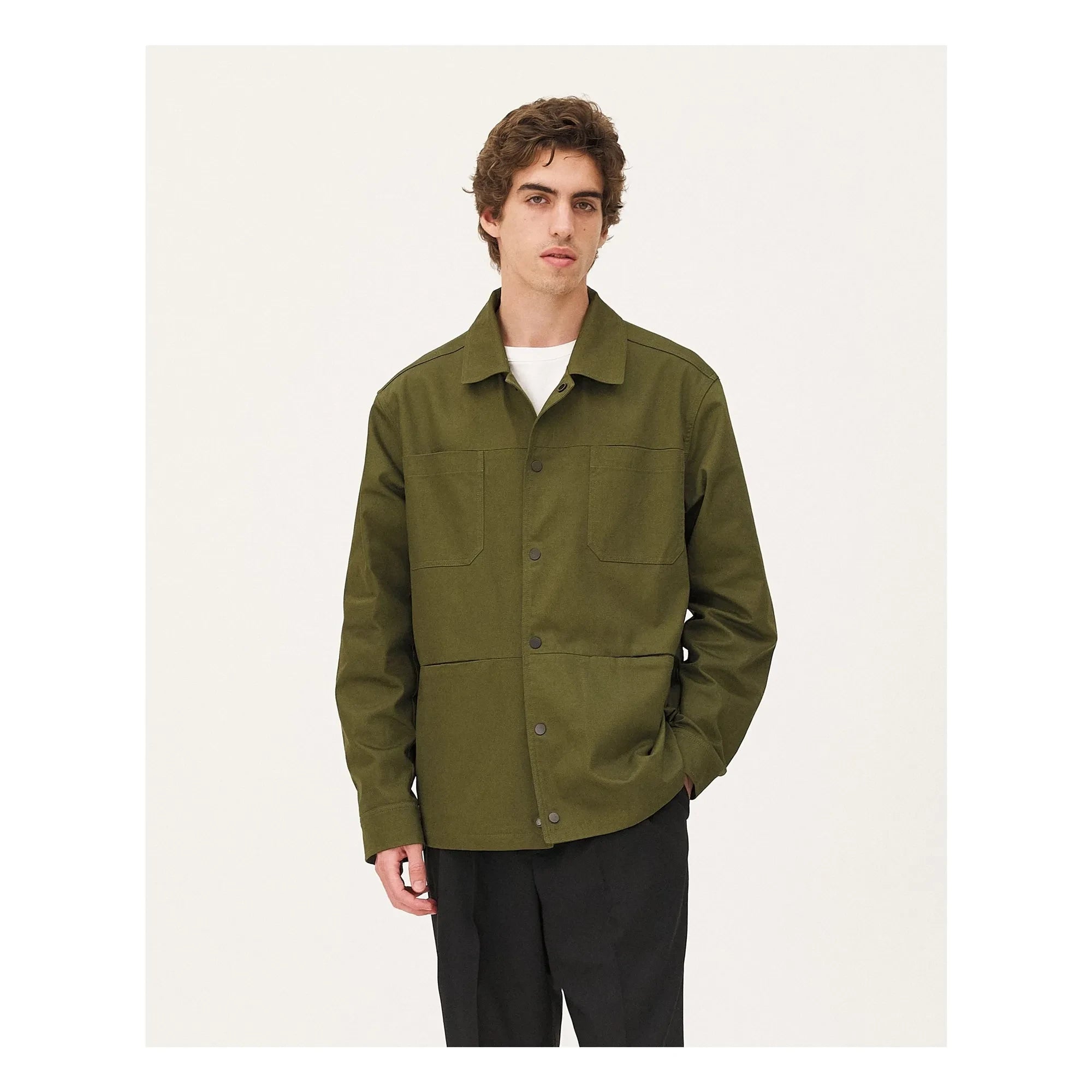 Noyoco - Chaqueta de Algodón Orgánico Vancouver | Verde Bosque