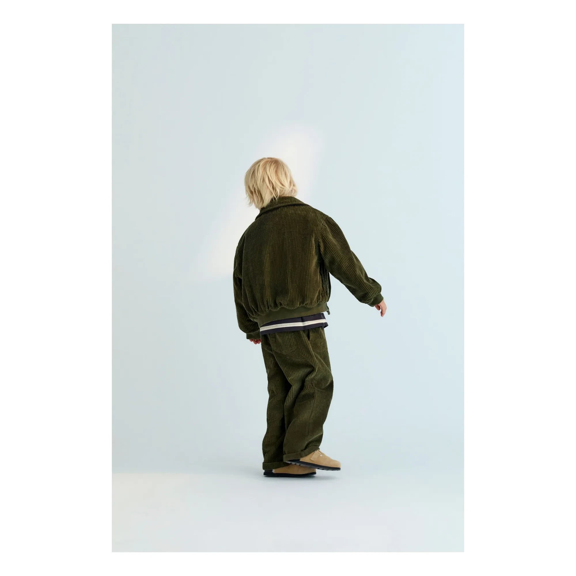 the new society - Mikel Kadife Bomber | Verde oscuro