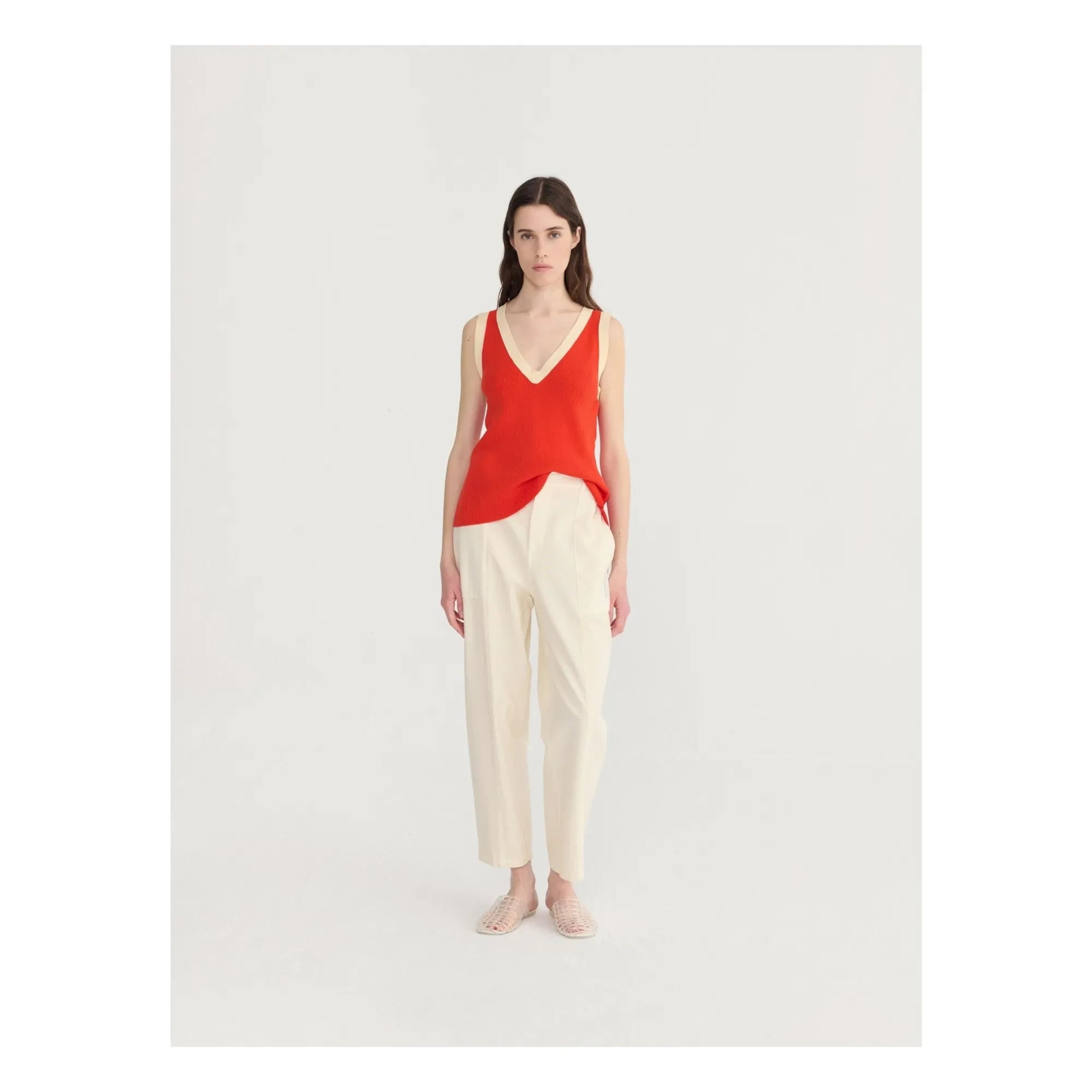 Bobo Choses - Pantalón de algodón orgánico Cocoon | Crema