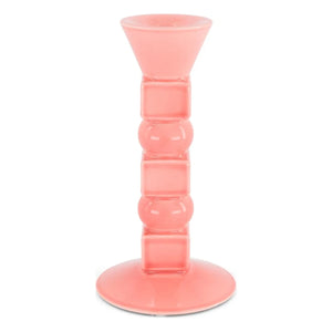 The Socialite Family - Candelabro de cerámica Anna pequeño | Rosa empolvado