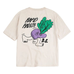 Bobo Choses - Camiseta Oversize Rapid Radish Algodón Orgánico | Blanco