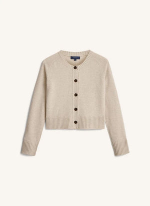 Soeur - Virginia Cardigan con lana merino | Heather beige