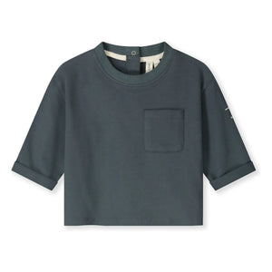 Gray Label - Camiseta de algodón orgánico | Gris azulado