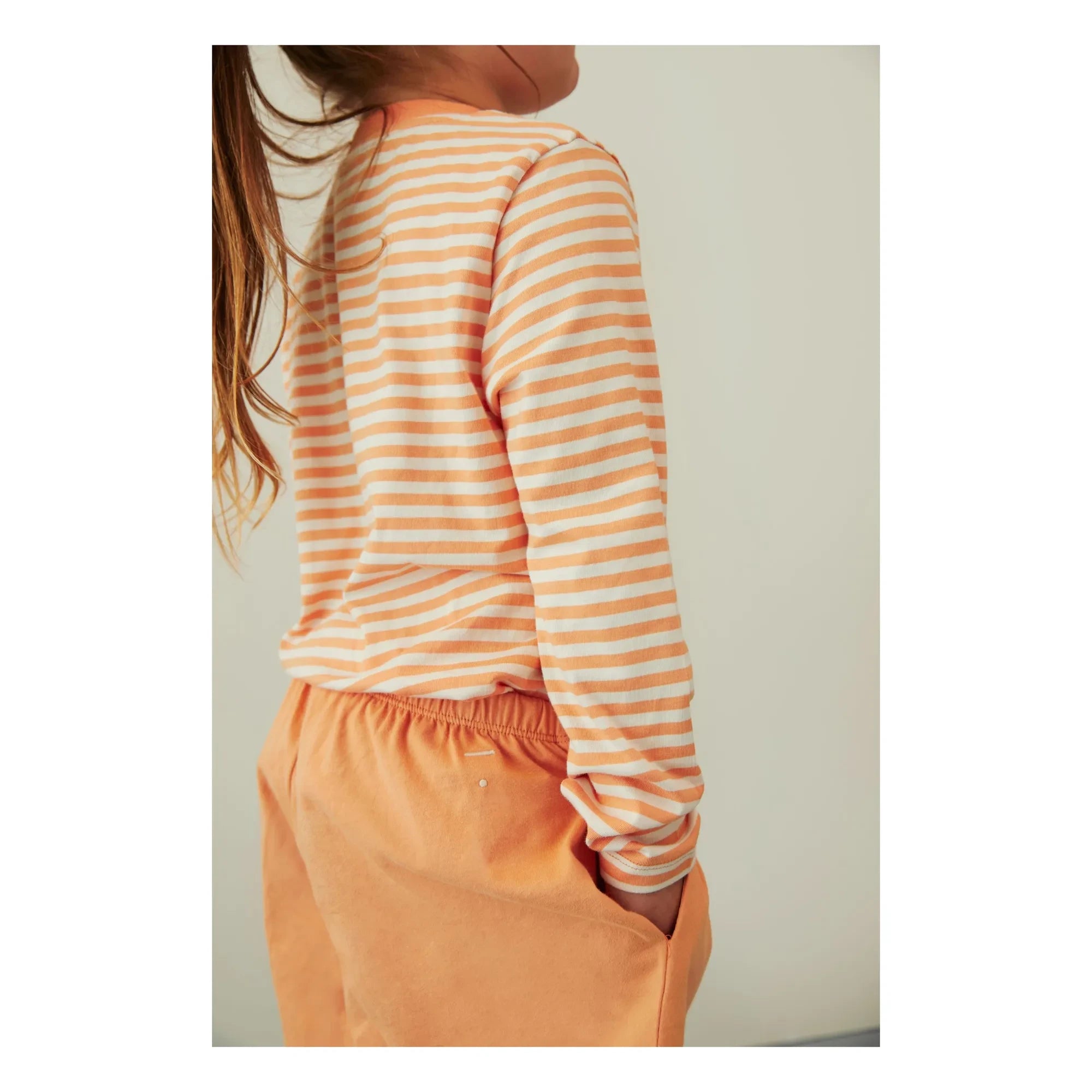 Gray Label - Pantalón corto orgánico con botones | Albaricoque