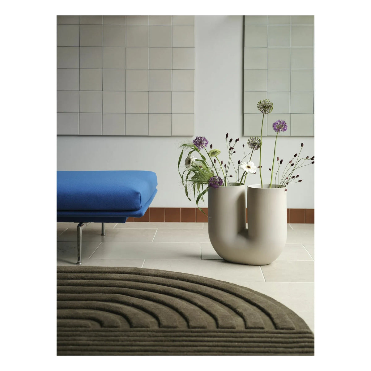 Muuto - Alfombra de lana Relevo, Studiopepe | Marrón topo