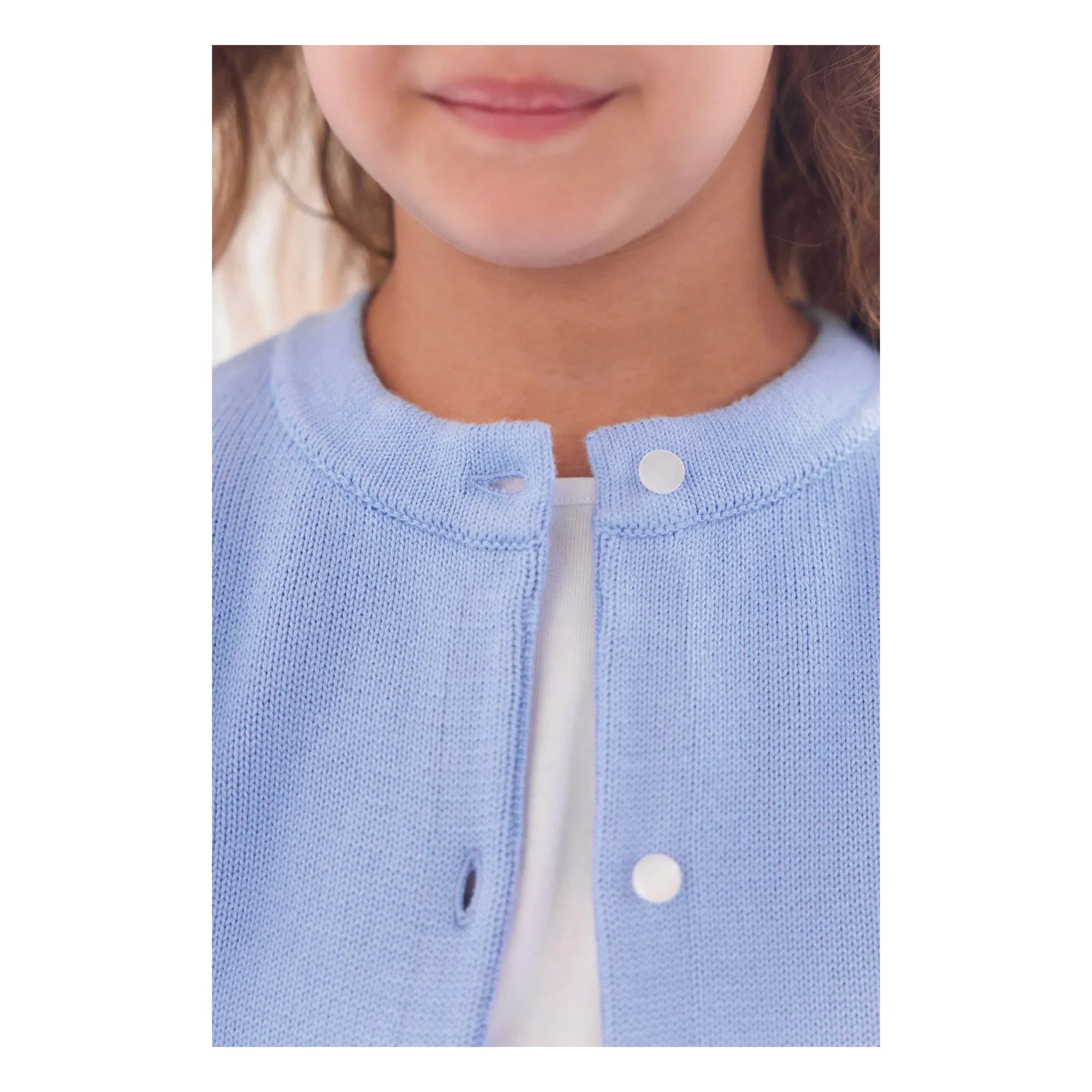 Tartine et Chocolat - Cárdigan Bordado Floral | Azul Celeste
