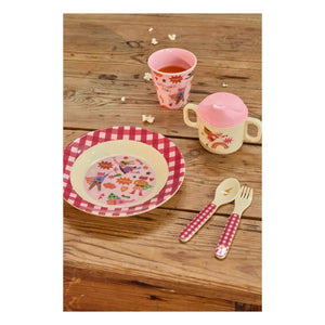 Rice - Plato de sopa de melamina Héro | Rosa