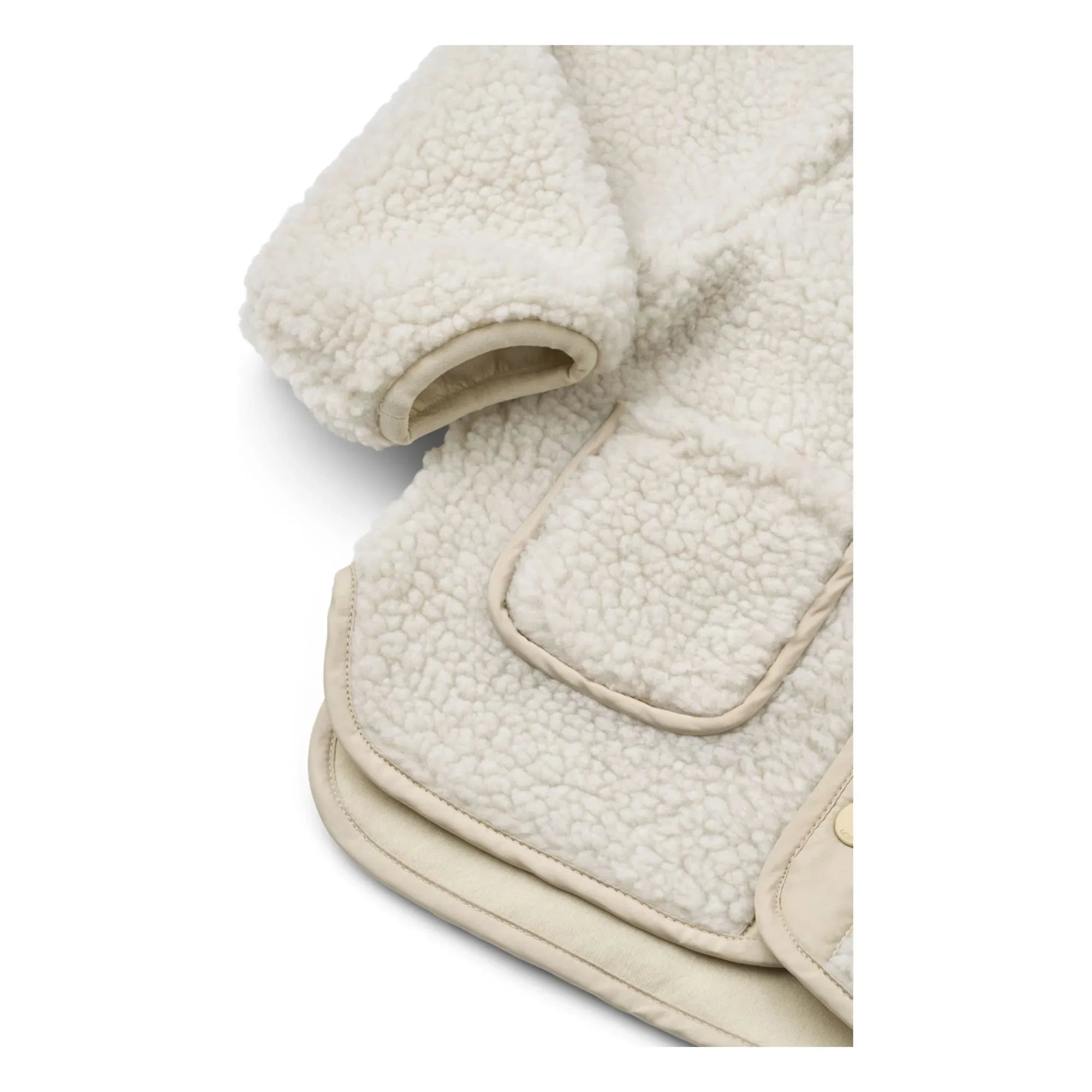 Liewood - Chaqueta Sherpa de Fibra Reciclada Lora Panda | Crudo