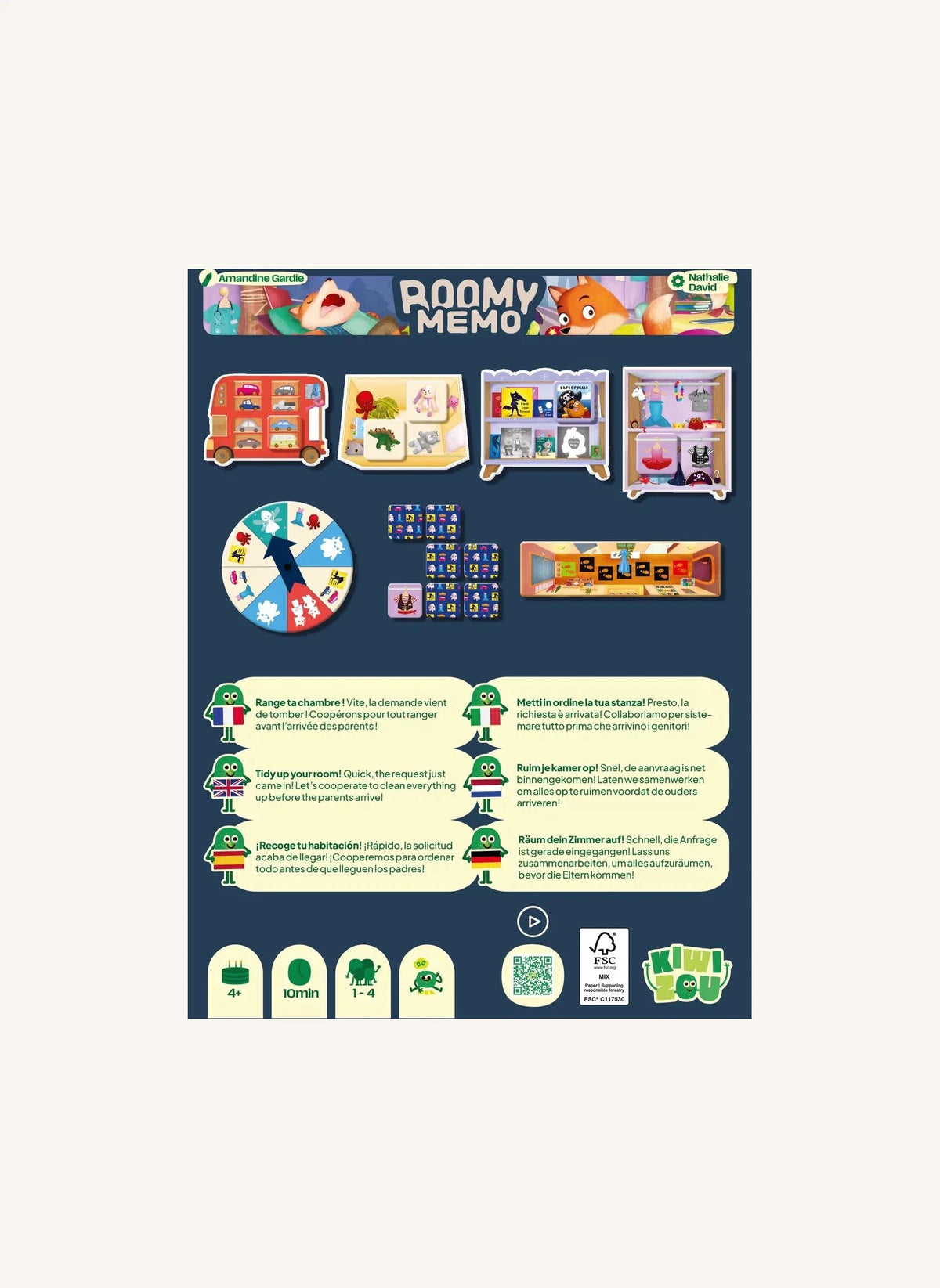 Blackrock Games - Juego de memoria Roomy