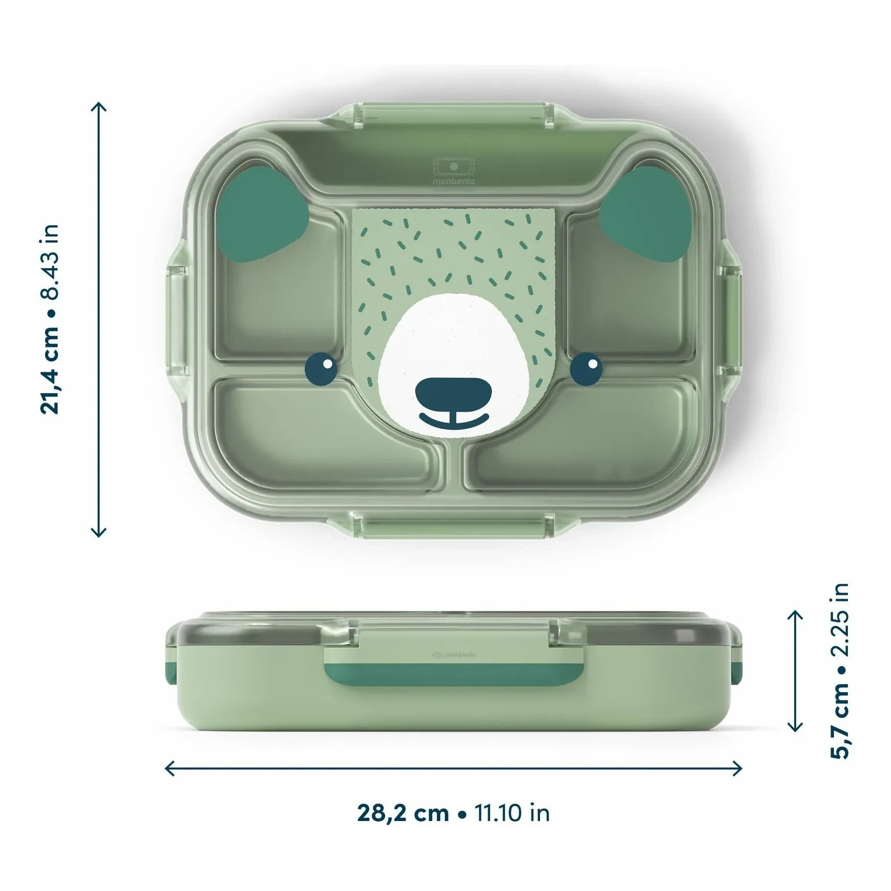 Monbento - MB Wonder Bear fiambrera | Verde