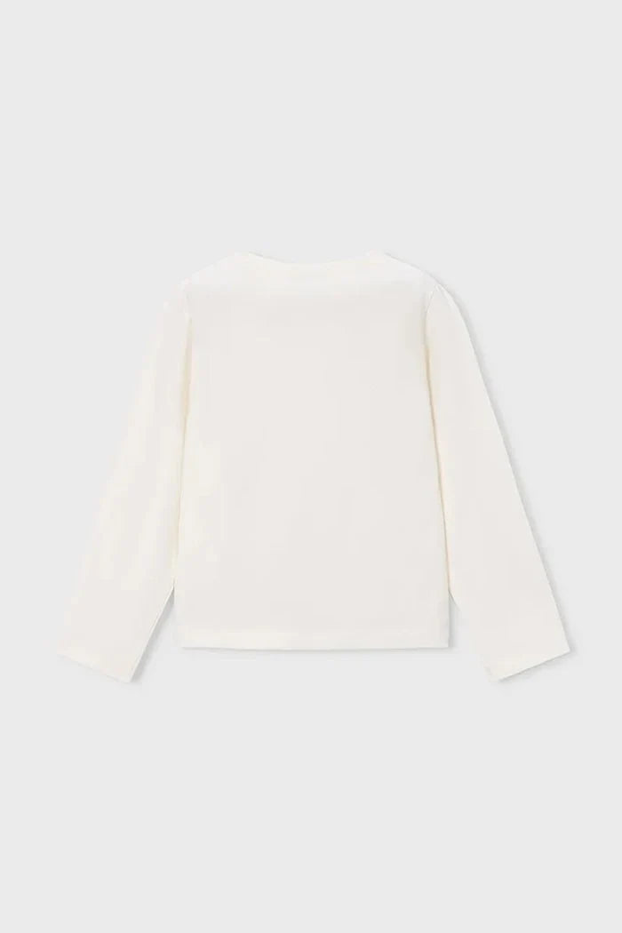 Blusa de manga larga de algodón y elastano Mayoral para niños