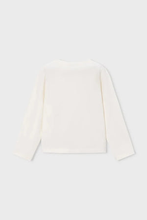 Blusa de manga larga de algodón y elastano Mayoral para niños