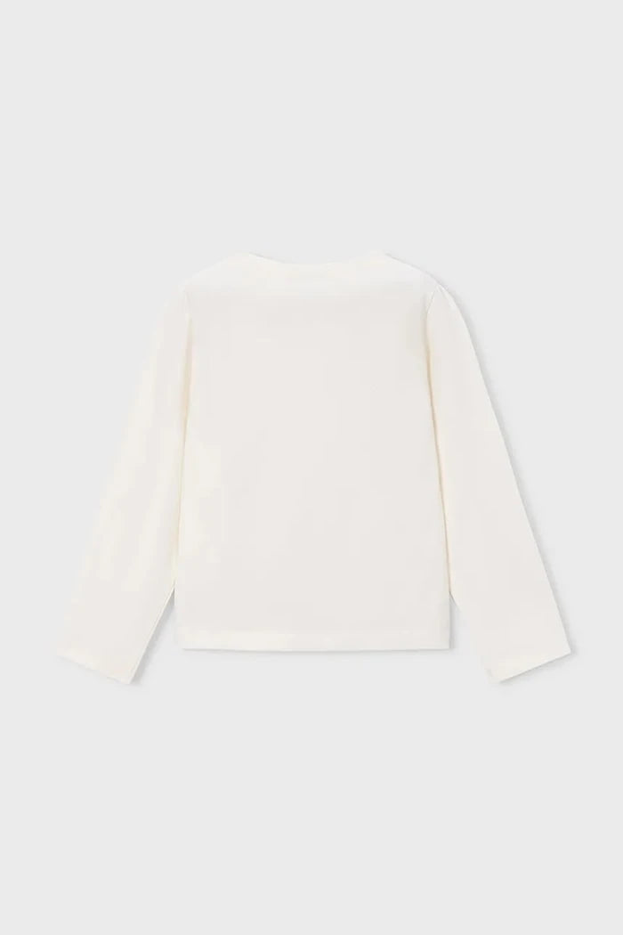 Blusa de manga larga de algodón y elastano Mayoral para niños