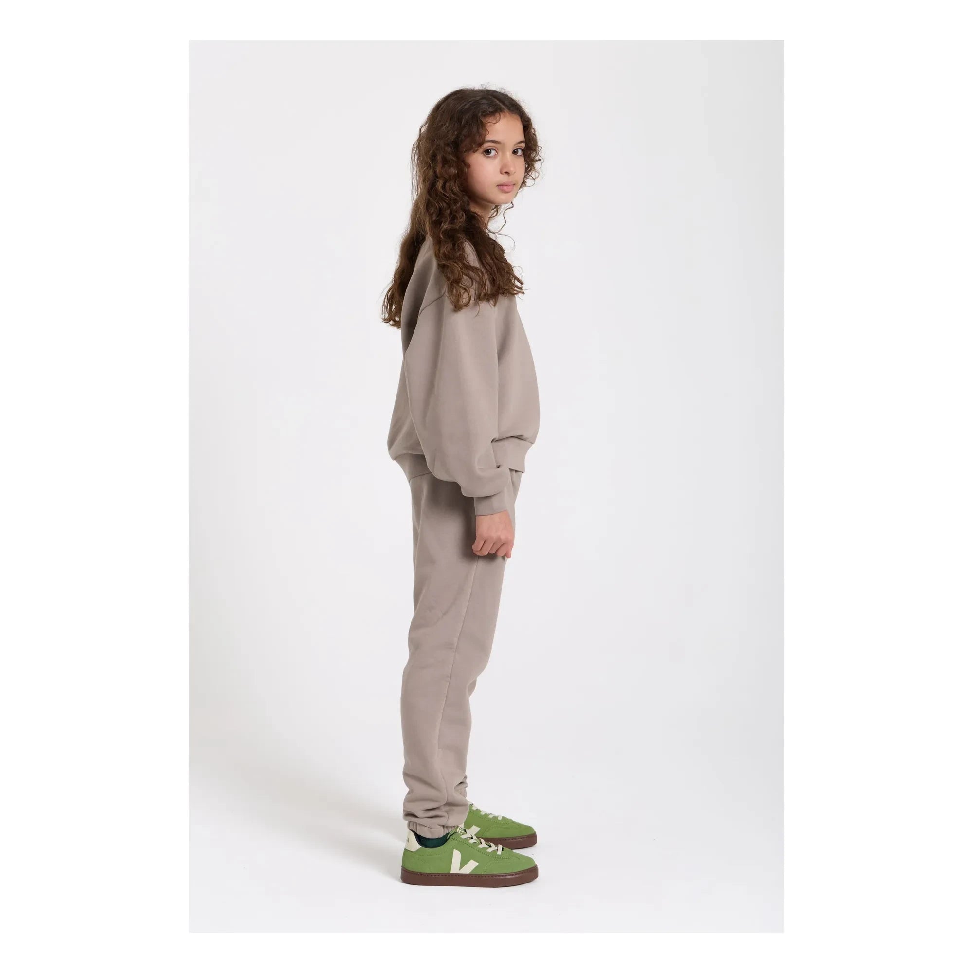 Smallable Kid - Jogger de algodón orgánico Kiwi | Gris Topo