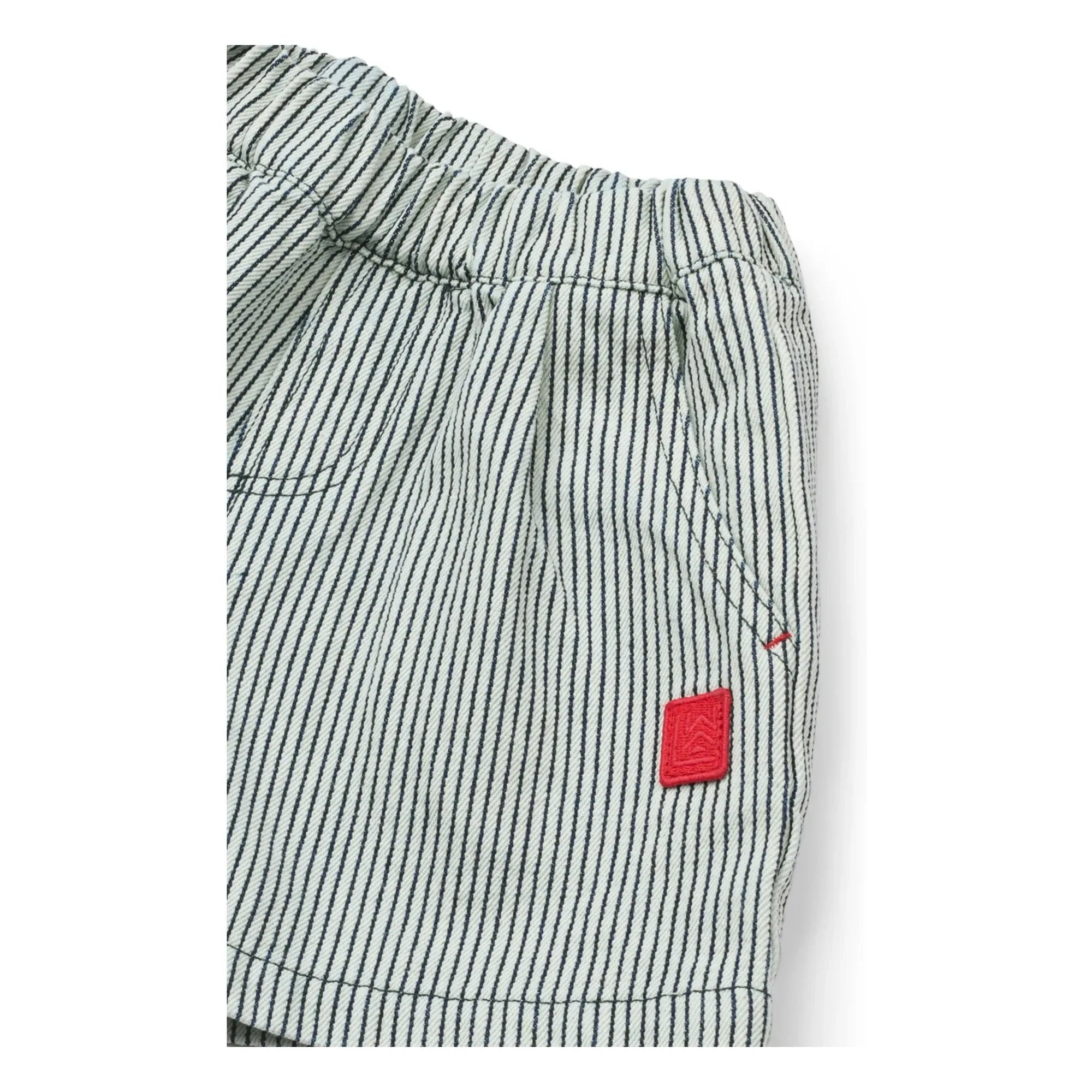 Liewood - Pantalones cortos Borrisa a rayas de mezclilla | Azul marino