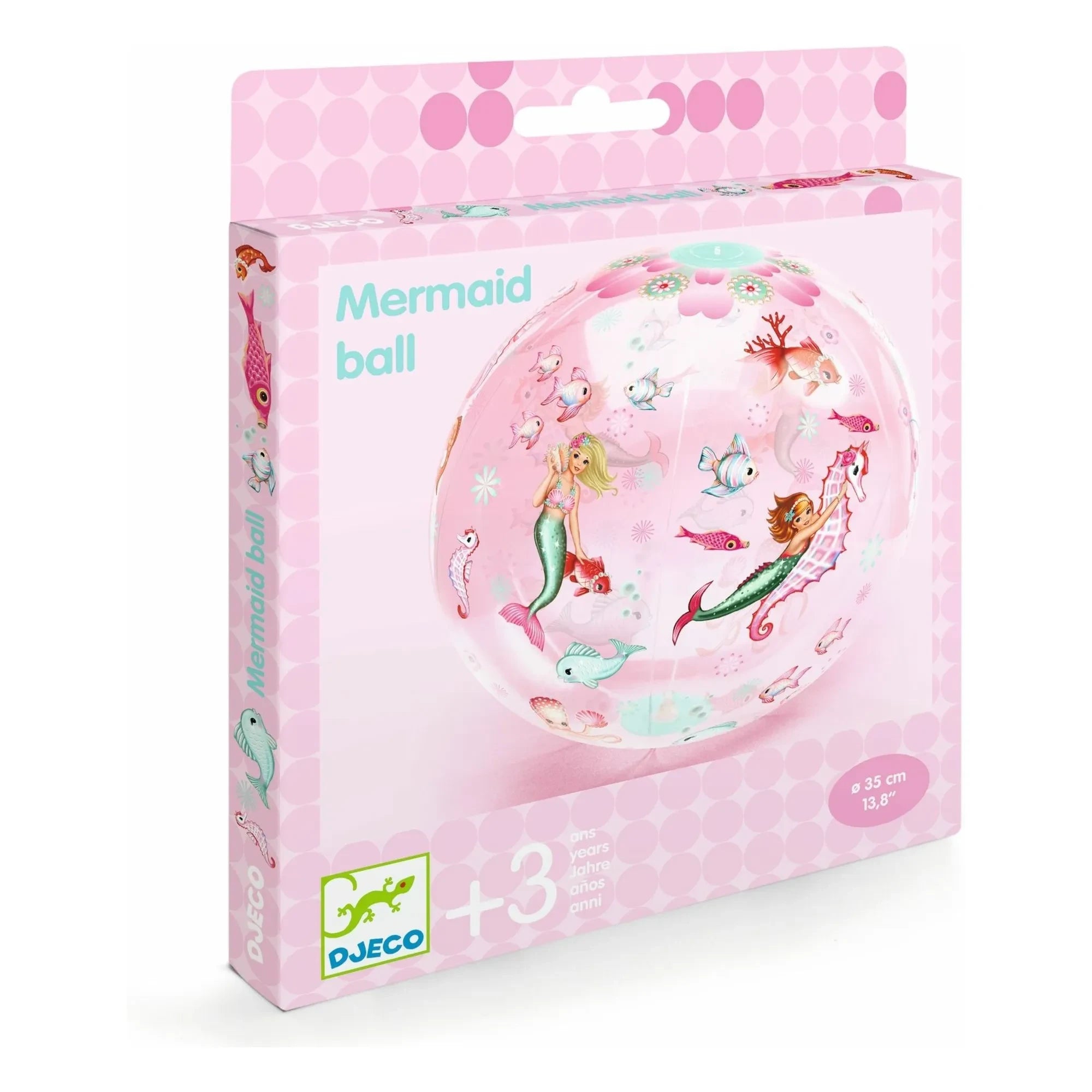 Djeco - Globo hinchable de sirena | Rosa