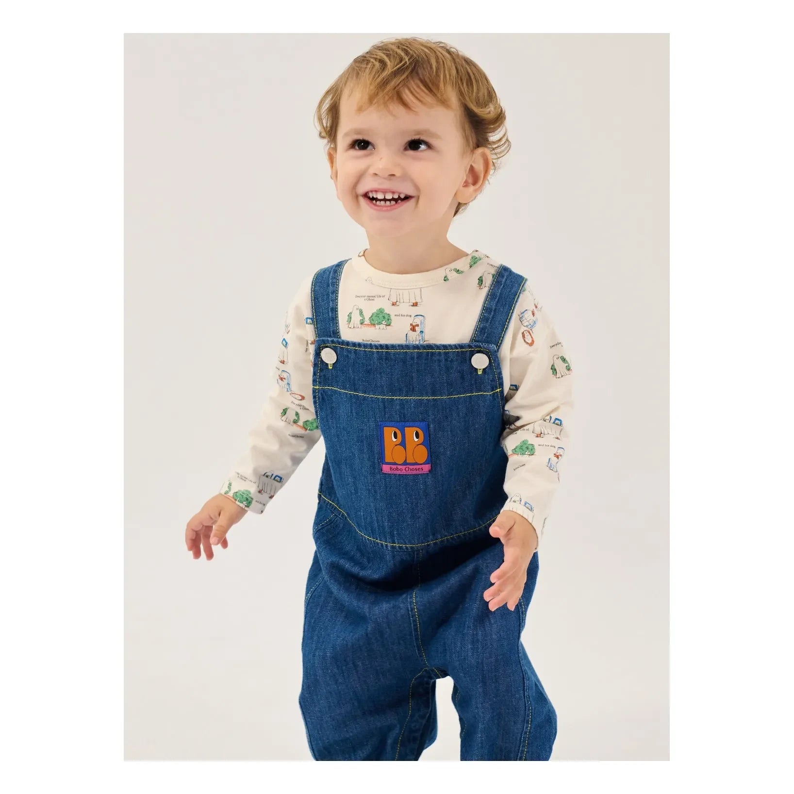 Bobo Choses - Mavi Denim Organik Pamuk Salopet