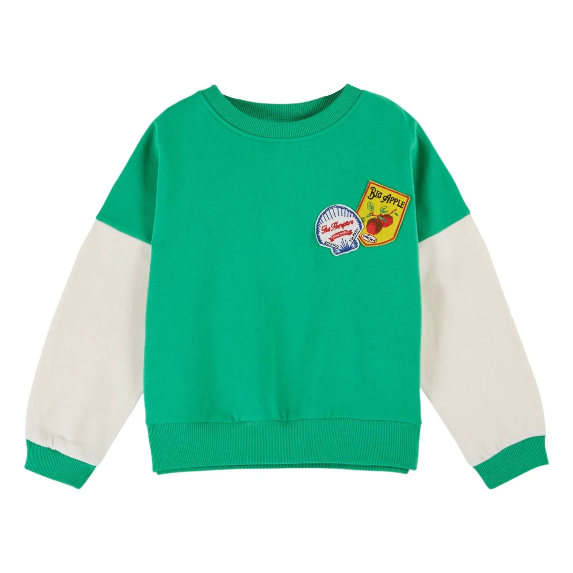 Emile et Ida - Sudadera de algodón orgánico con parche | Verde
