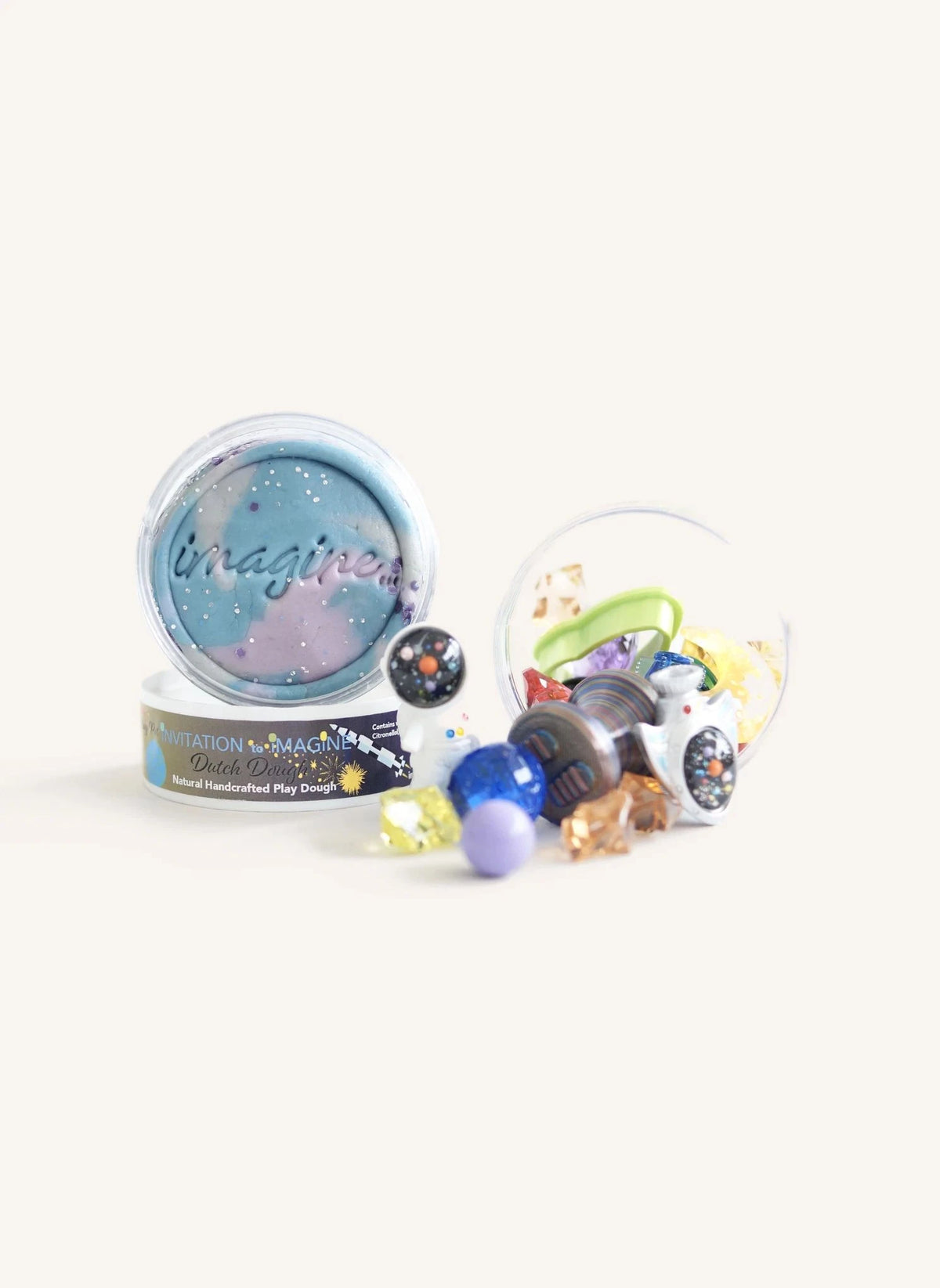 Invitación a Imaginar - Tarro de Plastilina de Modelado Grande Sorpresa - Fly Me to the Moon