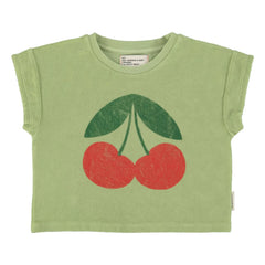 Piupiuchick - Camiseta Esponja de Algodón Orgánico Ma Chérie | Verde Oliva