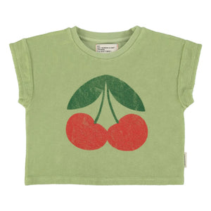 Piupiuchick - Camiseta Esponja de Algodón Orgánico Ma Chérie | Verde Oliva