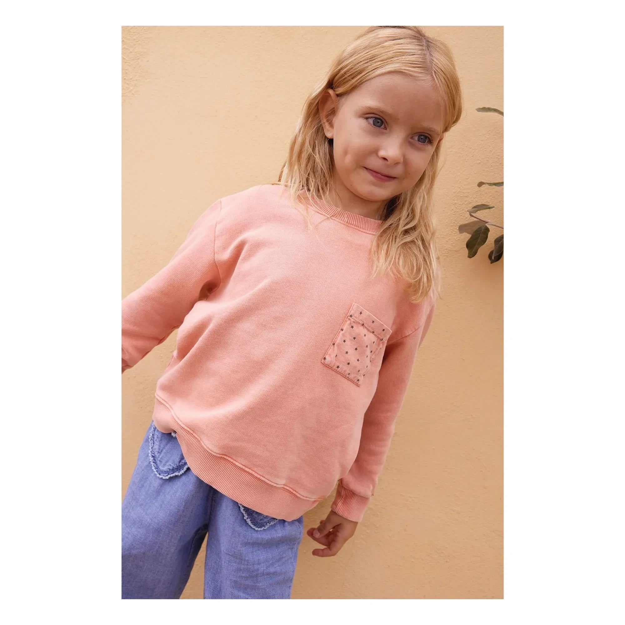 Bonton - Sudadera Narciss con bolsillo de estrellas | Rosa