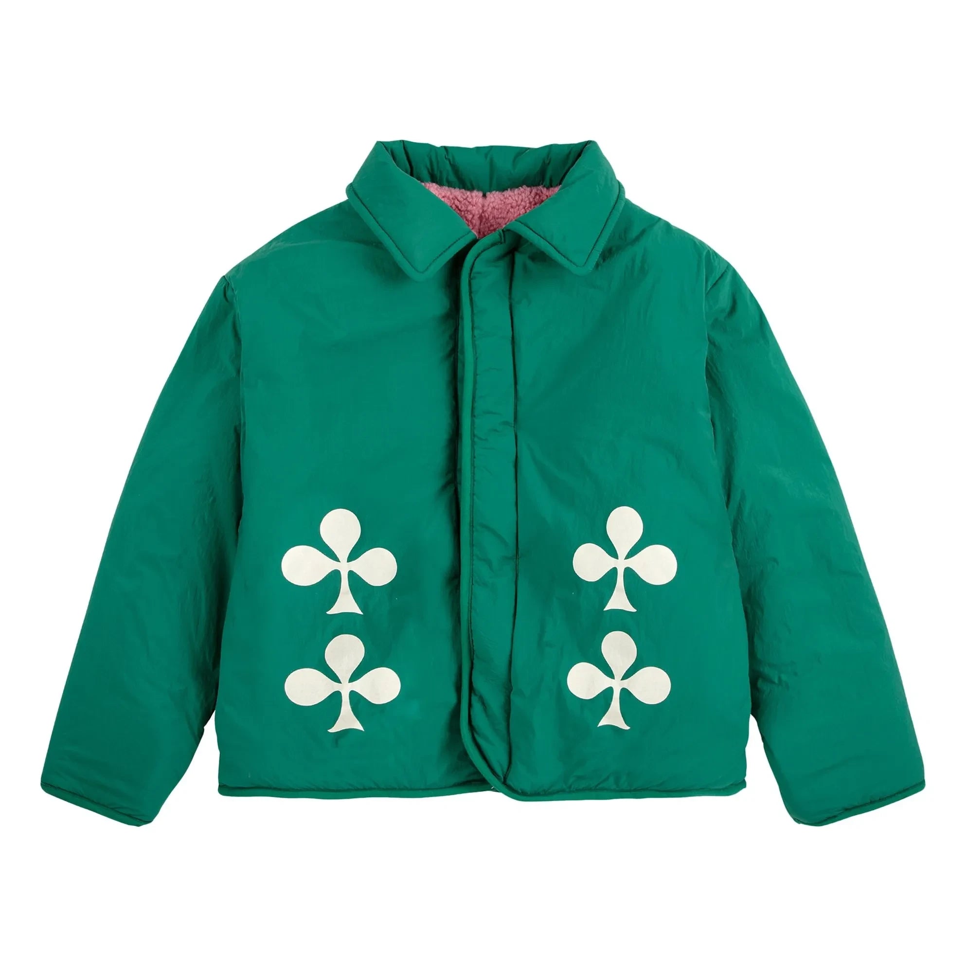 Bobo Choses - Chaqueta de fibra reciclada impermeable de doble cara | Verde